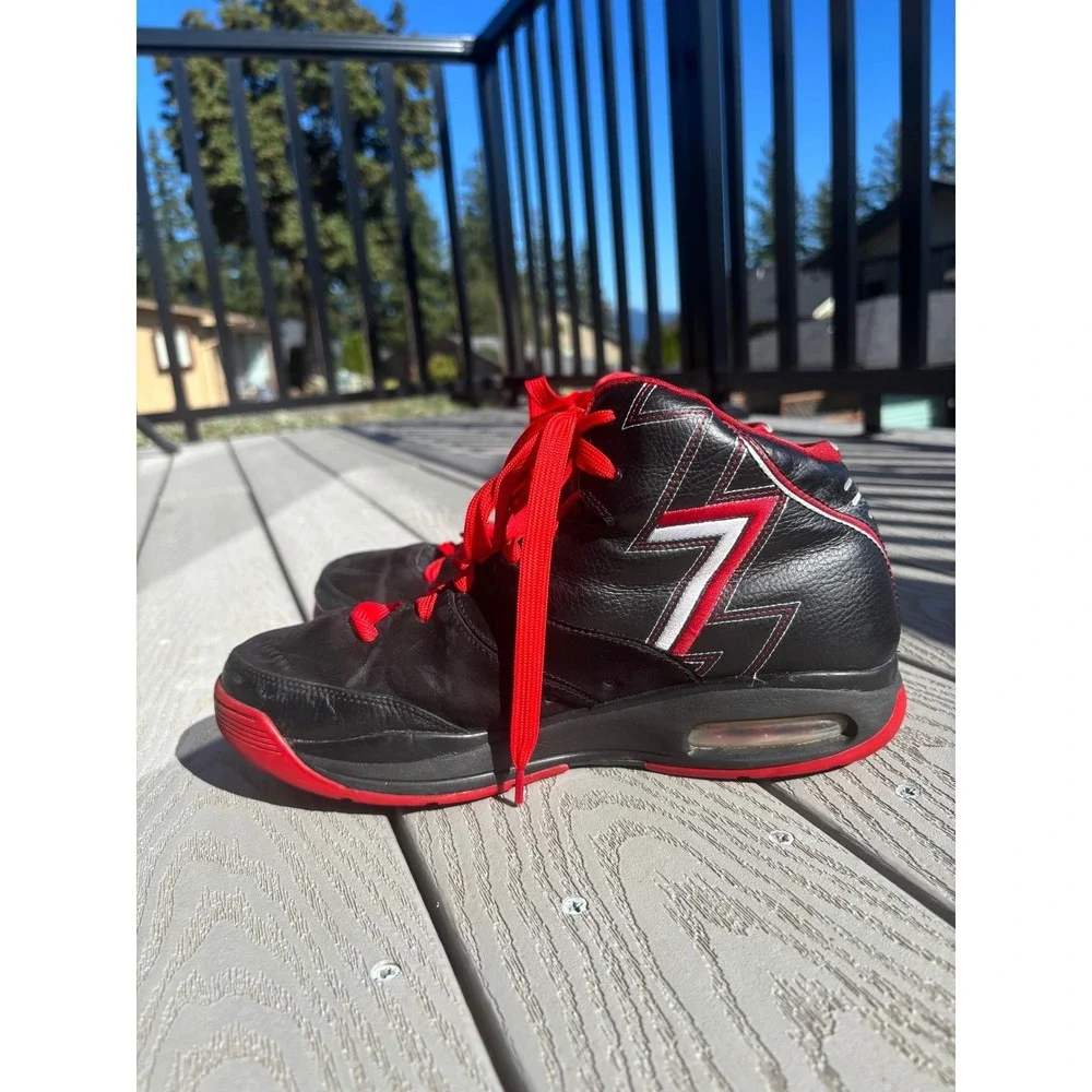 Nike B Roy High Top Basketball Sneakers‎ Black Red Mens Size 10 Shoes